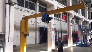 2 TON 4 METRE ELEKTRİKLİ DÖNÜŞ PERGEL VİNÇ SİSTEMİ  3 [upl. by Htiffirg]