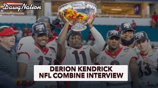 Derion Kendrick explains what Georgia football National Championship means to him [upl. by Maccarone287]