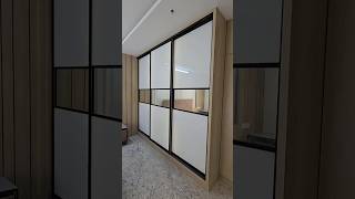 3 DOORS Glass Wardrobe Sliding Doors Aristo Wardrobe  Aluminum PROFILE letest wardrobe bedroom [upl. by Sandi771]