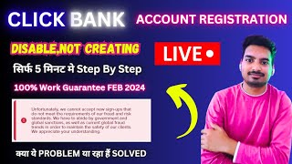 How To Create a Click Bank Account In 2024  Affiliate Marketing For Beginners In Hindi Click Bank [upl. by Currey]