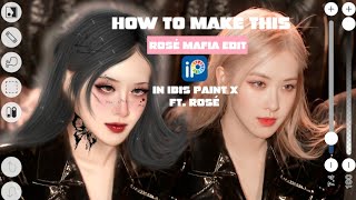 Rosé Smudge edit Tutorial for beginners  FtRosé  Ibis paint x roséblackpinkibispaintx [upl. by Hteboj710]