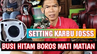 Trick mengatasi motor mati matian busi hitam hilang tenaga dan boros bbm bersama agm channel [upl. by Ancel]