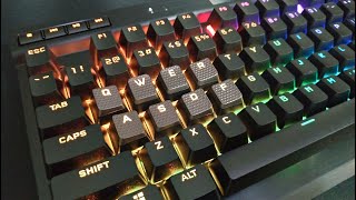 CORSAIR K70 RGB TKL Mechanical Gaming Keyboard Cherry MX Speed  Unboxing amp Testing [upl. by Oiliruam]