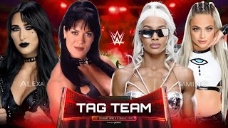 WWE 2K24  Tag Team Match  Chyna  Rhea Ripley VS Jade Cargill  Liv Morgan  WWE [upl. by Beekman]