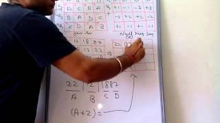 MOST EASIEST NEW METHOD OF RAMANUJANs BIRTH DATE MAGIC SQUARE [upl. by Pauiie]