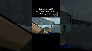 Under test Indias First Hydrogen fuel cell Bus by TATA automobile tata hydrogenfuelcell [upl. by Anay355]