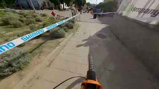 POV Urban Downhill Final Run Crash PannonhalmaHungary 2024 [upl. by Hanyaz]