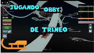 Jugando obby de trineo [upl. by Gilboa43]