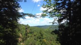 Bristol Mountain Aerial Adventures Zipline Canopy Tour Preview [upl. by Eppesuig]