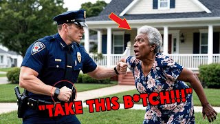 Officers Harassed An Elderly Black Woman On Her Own Porch But When Her Son Arrived Their Faces [upl. by Attezi]