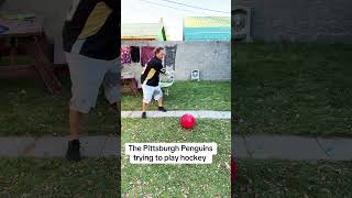 The Pittsburgh Penguins trying to play hockey 🏒 [upl. by Narib]