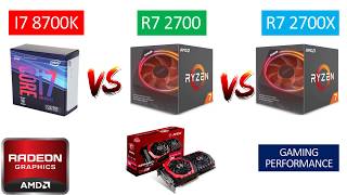 I7 8700K vs Ryzen 7 2700 vs Ryzen 7 2700X  RX 580 8GB  Benchmarks Comparison [upl. by Alcine]