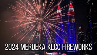 2024 Malaysia Merdeka KLCC Fireworks  Cinematic Drone Shots [upl. by Susanna]