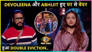 Devoleena And Abhijt Bichukale Get Evicted From Bigg Boss House Bigg Boss 15 [upl. by Kahle709]