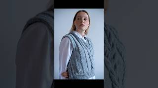 Kamizelka zrobiona na drutach handmade knitting foryou [upl. by Belvia]