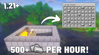 NEW Minecraft Iron Farm Tutorial 121 Java  Best  500 Iron Per Hour ‼️ [upl. by Riane10]