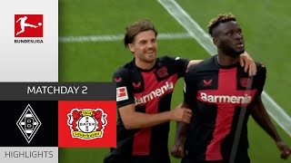 Impressive Leverkusen  Borussia Mgladbach  Bayer 04 Leverkusen 03  MD 2 – Bundesliga 2324 [upl. by Kurzawa142]