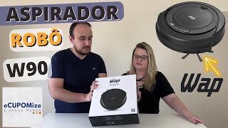 Aspirador Robô WAP ROBOT W90   Review  Vale a pena [upl. by Nnaer]