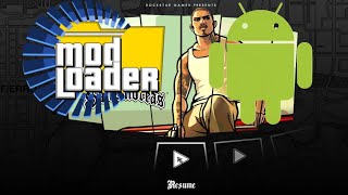 COMO INSTALAR MODLAODER para Gta san Andreas android Modloader gta sa android [upl. by Leinto]