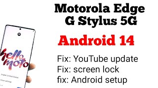 Motorola Moto G Stylus 5G 2024 FRP BypassGoogle Account Unlock Android 14 Without PC  Final Method [upl. by Laband615]