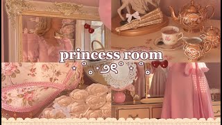 room tourwhere i get my furniture from ˚୨୧⋆｡˚ ⋆ princess coquette  cottagecore aesthetic [upl. by Stratton]