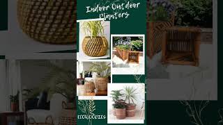 Rattan Tapered Basket Planter Outdoor Planters Pots and Garden Troughs ecwooodies [upl. by Holden109]