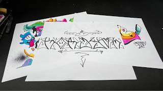 GRAFFITI  COMO APRENDER LETRAS DE PIXO PICHAÇÃO LETRAS ABC [upl. by Haeel]