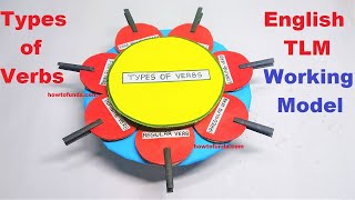 types of verbs English working model for science project exhibition  diy  simple  howtofunda [upl. by Eihcir]