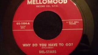 Del Stars  Why Do You Have To Go  NYC Acapella Doo Wop Sound [upl. by Urbannai378]