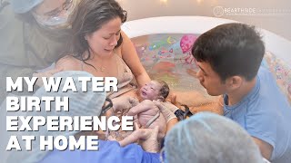 MY WATER BIRTH EXPERIENCE AND SURPRISE GENDER REVEAL [upl. by Aminta]