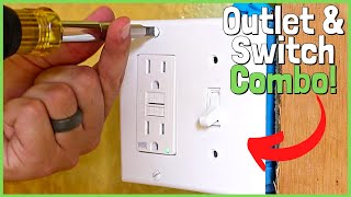 Easiest Way To Wire a Light Switch and Outlet In the Same Box [upl. by Dibbrun30]