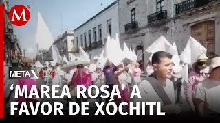 Inicia marcha de la Marea Rosa en Morelia Michoacán [upl. by Nonnairb190]