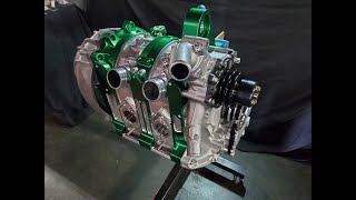 Amazing Billet 13b Peripheral Port build  KMR Tech Talk Lighter Stronger Aluminum Rotary Engines [upl. by Pedaias234]