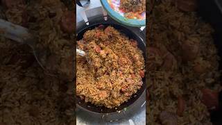 3 lbs rice jambalaya cooking deliciousfood food cajunfood louisiana [upl. by Shuler]