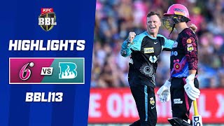 Sydney Sixers v Brisbane Heat  BBL13 [upl. by Orlando]