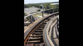 The Hurler Roller Coaster at Carowinds Amusement Park [upl. by Ettenowtna]