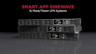 CyberPower Smart App Sinewave 1U Rack Tower UPS Feature [upl. by Werby]