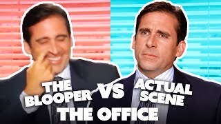 The Office Bloopers VS Actual Scene Part Two  Comedy Bites [upl. by Oivalf390]