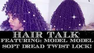 HAIR REVIEW 799 MODEL MODEL SOFT DREAD TWIST LOCK CROCHET BRAIDS [upl. by Kirred]