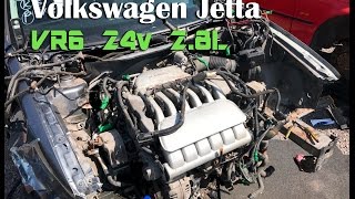 VR6 24v Volkswagen Engine Removal  Mk1 Caddy Project [upl. by Brownson]