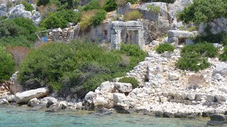 Boat trip Kekova Island  Sunken City Demre Antalya 4K [upl. by Irod]