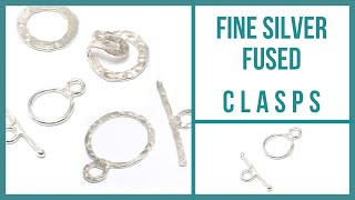 Fine Silver Fused Clasps Tutorial  Beaducationcom [upl. by Roanne]