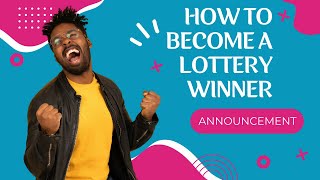 Winning Strategies How to Become a Lottery Winner Manifesting Lottery Wins [upl. by Aisiat156]