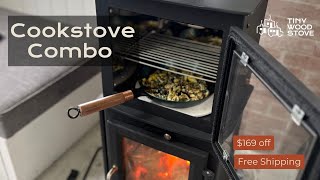 ✨🔥 Tiny Wood Stove Cookstove Combo 🔥✨ [upl. by Annerahs]