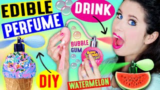 DIY EDIBLE PERFUME  Spray In Your Mouth  Drink Fragrance  Lickable amp Kissable Body Splash [upl. by Olympe888]