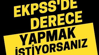 EKPSS 2024 DERECE YAPMAK İSTİYORSANIZ [upl. by Aisha]