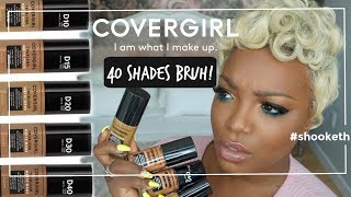 TRANSFER PROOF FOUNDATION New COVERGIRL Tru Blend Matte Made Foundation Review  Wear Test [upl. by Llahsram]