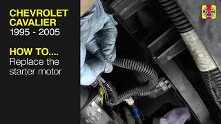 How to Replace the starter motor on the Chevrolet Cavalier 1995 to 2005 [upl. by Ailehpo]