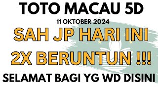 PREDIKSI MACAU 5D 11 OKTOBER 2024  BOCORAN TOTO MACAU 5D HARI INI  TTM 5D  RUMUS TOTO MACAU 5D [upl. by Ahseki]