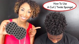 How To Use A Curl  Twists Sponge Tutorial For Long Natural Hair  BiancaReneeToday [upl. by Siri]